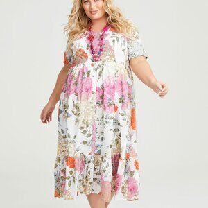 TAKING SHAPE AUSTRALIA 100% cotton floral dress